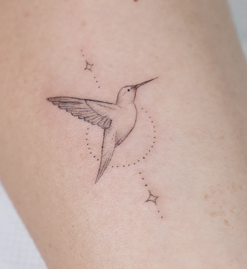 Primeira tatuagem — aluna